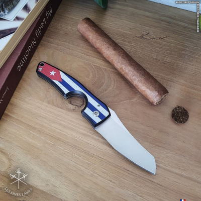 Сигарный нож Le Petit - Flag - Cuba Dark Wood вид 4